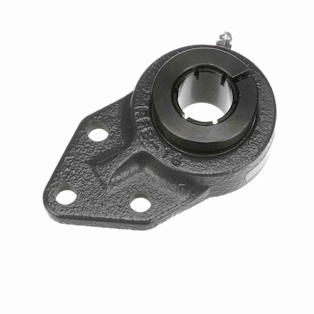 Browning Mounted Cast Iron Three Bolt Flange Bracket Ball Bearing, 52100 Bearing Steel, Concentric Lock VFBB-219